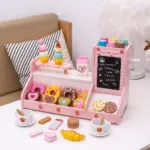 Supermarket lemn de servit desert cafea inghetata