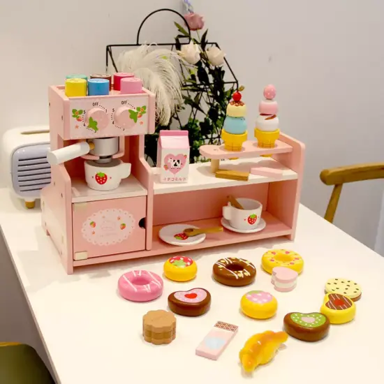 Supermarket lemn de servit desert cafea inghetata