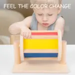 Tambur rotativ curcubeu Jucarie Montessori cu clopotei