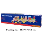 Tren educativ cu forme geometrice Fructe Sortator lemn