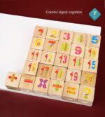 Trenulet de tras educativ Cuburi rotative Building Block