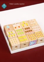 Trenulet de tras educativ Cuburi rotative Building Block