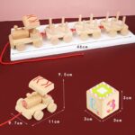 Trenulet de tras educativ Cuburi rotative Building Block