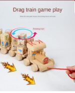 Trenulet de tras educativ Cuburi rotative Building Block