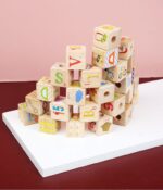 Trenulet de tras educativ Cuburi rotative Building Block