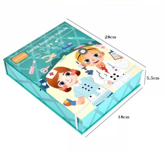 Trusa doctor jucarie de rol din lemn MSN