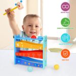 circuit-cu-bile-pista-ursulet-din-lemn-jucarie-cu-ciocanel