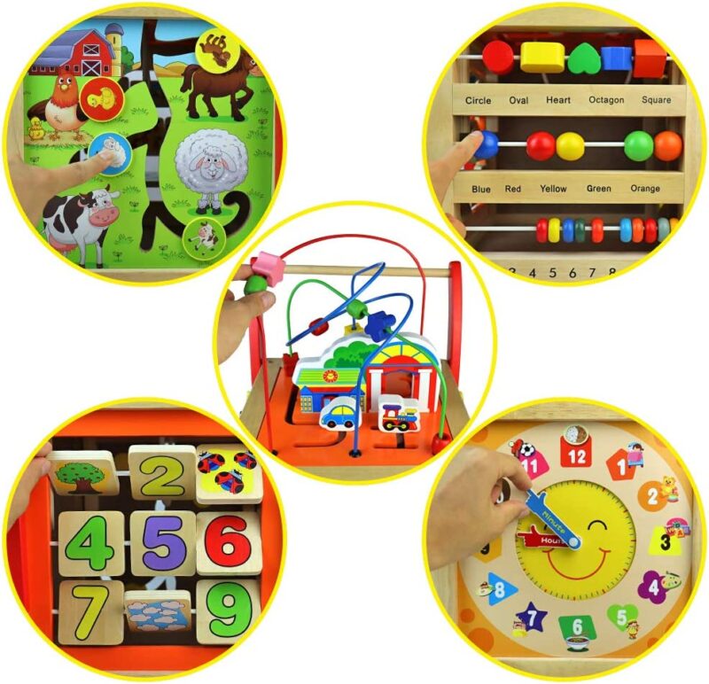 Antepremergator Activitati 6in1 Cub Ferma animalelor