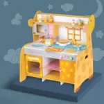 Bucatarie Girafa cu accesorii de gatit Chiuveta Aragaz