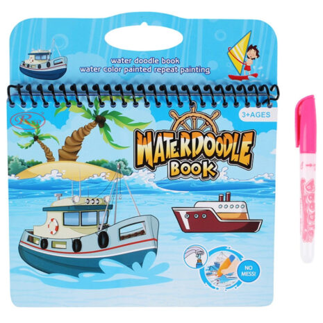 Carte de colorat Nave Marker cu apa reutilizabila