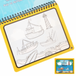 Carte de colorat Nave Marker cu apa reutilizabila