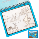 Carte de colorat Nave Marker cu apa reutilizabila