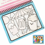 Carte reutilizabila de colorat Desert Marker cu apa