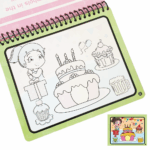 Carte reutilizabila de colorat Desert Marker cu apa