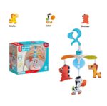 Carusel Mobil pentru Patut Carucior cu Animalute moi