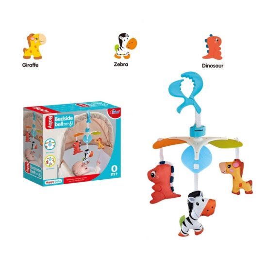 Carusel Mobil pentru Patut Carucior cu Animalute moi