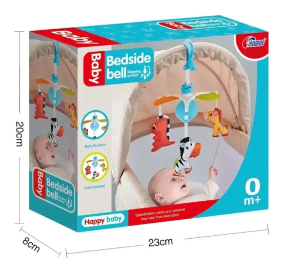 Carusel Mobil pentru Patut Carucior cu Animalute moi