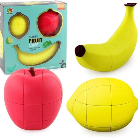 Cub Rubik 3in1 Fructe antistres Jucarie inteligenta