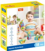 Cuburi constructii magnetice Joc Puzzle 18-29 piese