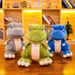 Dinozaur Verde Jucarie din Plus copii Dino 65 cm