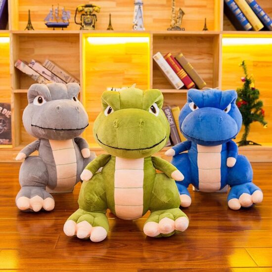 Dinozaur Verde Jucarie din Plus copii Dino 65 cm