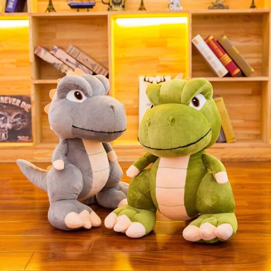 Dinozaur Verde Jucarie din Plus copii Dino 65 cm