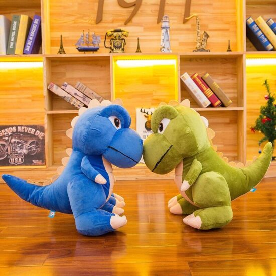 Dinozaur Verde Jucarie din Plus copii Dino 65 cm