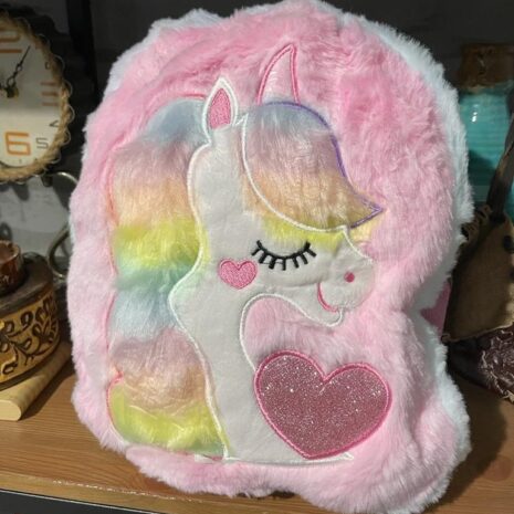 Ghiozdan plus copii Unicorn ROZ pentru gradinita