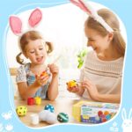 Joc Montessori Puzzle cu Cifre sub forma de oua 12pc