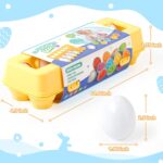 Joc Montessori Puzzle cu Cifre sub forma de oua 12pc