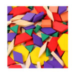 Joc Tangram lemn Jocul chinezesc Forme cu 125 piese