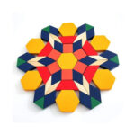 Joc Tangram lemn Jocul chinezesc Forme cu 125 piese