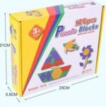 Joc Tangram lemn Jocul chinezesc Forme cu 125 piese