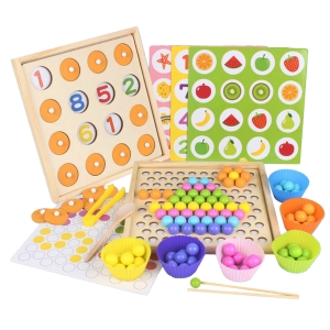 Joc educativ Montessori Memorie Sortare bile Asociere