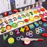 Joc logaritmic lemn Sortator Puzzle Operatii matematice