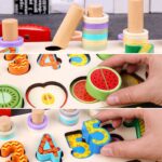 Joc logaritmic lemn Sortator Puzzle Operatii matematice