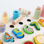 Joc logaritmic lemn Sortator Puzzle Operatii matematice