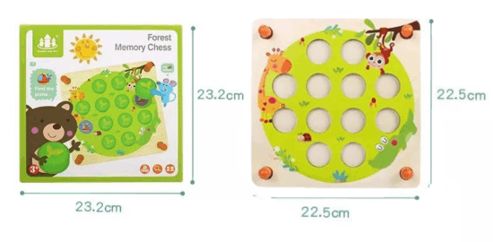 Joc sah memorie Puzzle educativ Forest Memory Chess