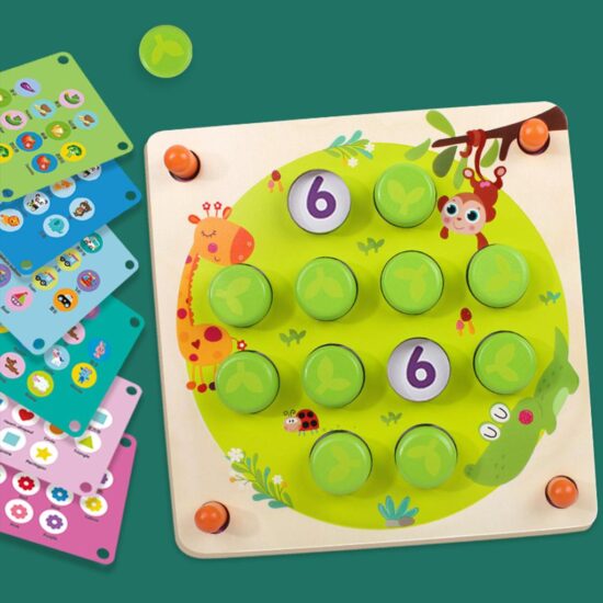 Joc sah memorie Puzzle educativ Forest Memory Chess