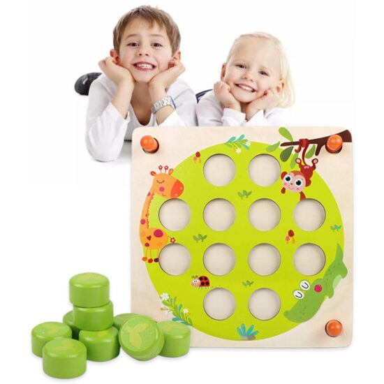 Joc sah memorie Puzzle educativ Forest Memory Chess