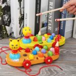 Jucarie 2in1 Pescuit magnetic Jucarie de tras Animale