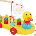 Jucarie 2in1 Pescuit magnetic Jucarie de tras Animale