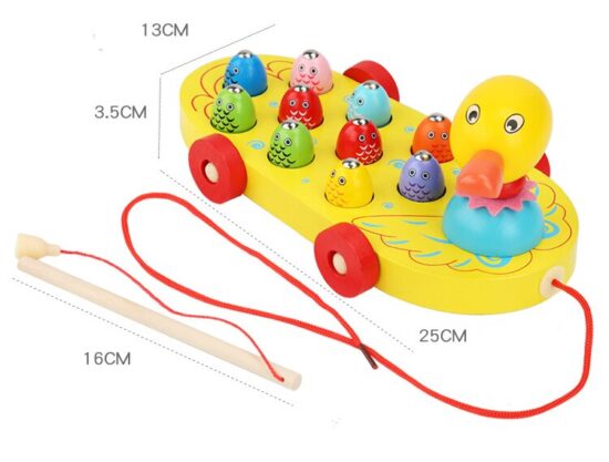 Jucarie 2in1 Pescuit magnetic Jucarie de tras Animale