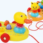 Jucarie 2in1 Pescuit magnetic Jucarie de tras Animale