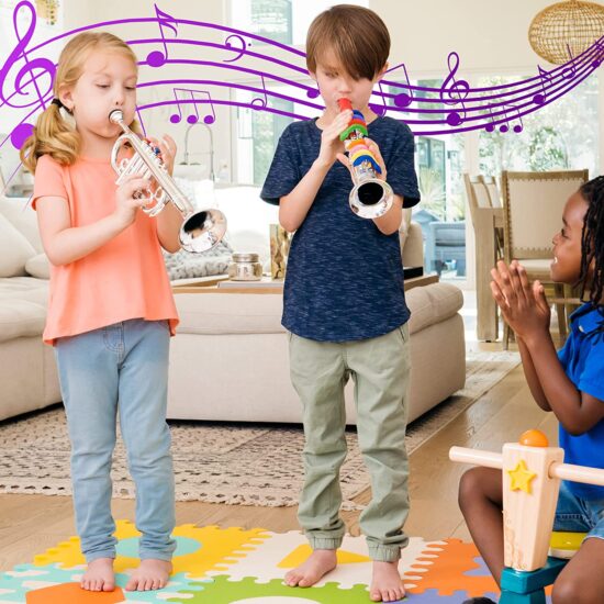 Jucarie Instrument de suflat Saxofon cu 8 note muzicale