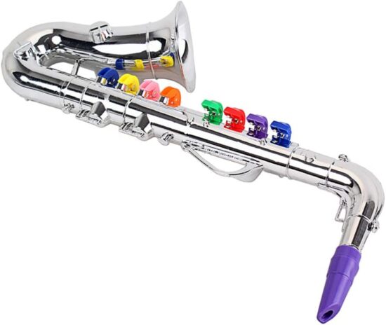 Jucarie Instrument de suflat Saxofon cu 8 note muzicale