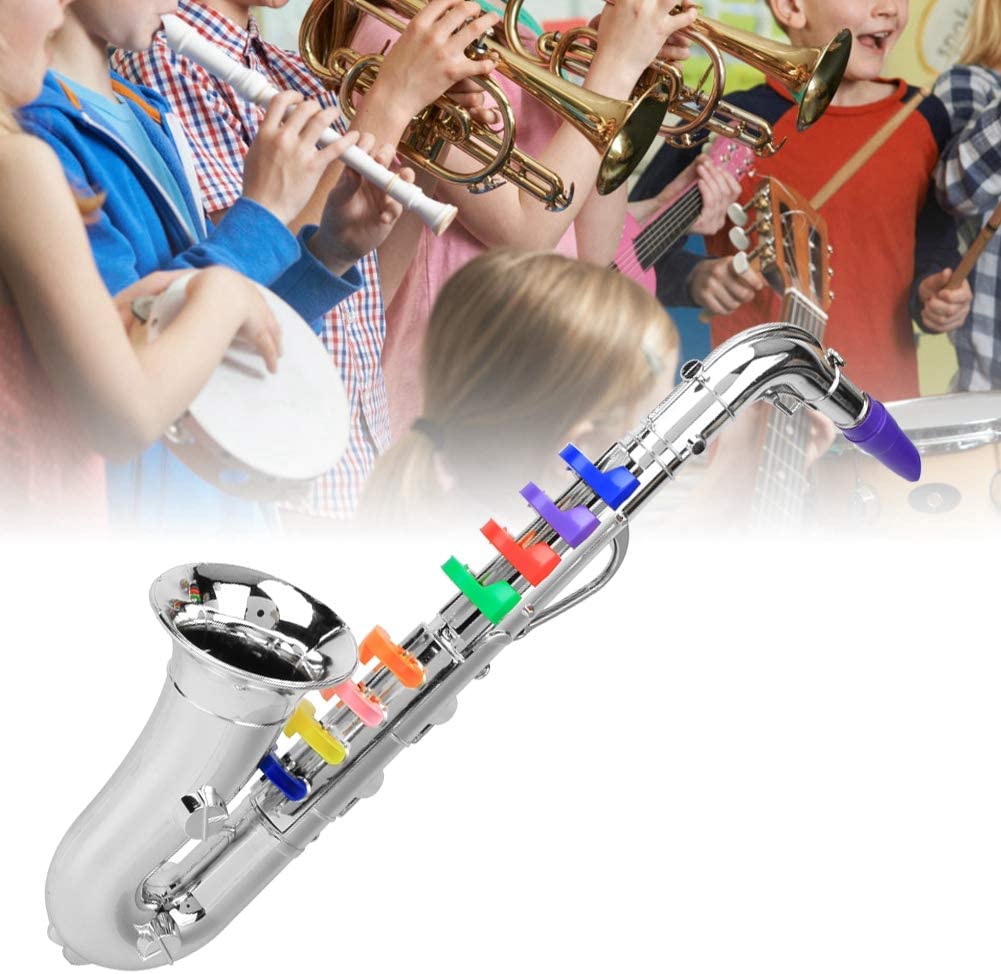 Jucarie Instrument de suflat Saxofon cu 8 note muzicale
