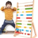 Jucarie educativa Abac din lemn Numaratoare Jumbo