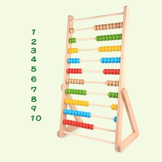 Jucarie educativa Abac din lemn Numaratoare Jumbo