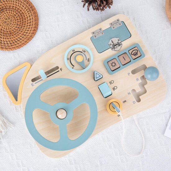 Placa Montessori Tablita senzoriala activitatile unui sofer